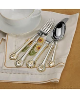 Wallace Napoleon Bee Gold Accent 45 Piece Flatware Set, Service for 8