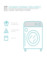 Lush Decor Riley Shower Curtain, 72" x