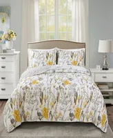 Adalia Reversible 3-Piece Full/Queen Quilt Set