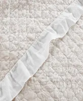 Lucianna Ruffle Edge Cotton 3Pc Full/Queen Bedspread Set