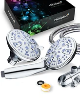 AquaDance Antimicrobial 30-setting Shower Combo Sunset Blue Jets