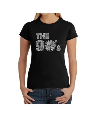 Women's Word Art T-Shirt - The 90's