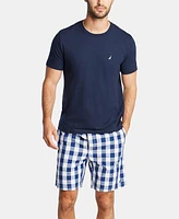 Nautica Men's Cotton Plaid Pajama Shorts