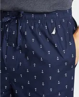 Nautica Men's Cotton Anchor-Print Pajama Pants