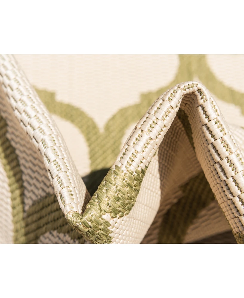 Bayshore Home Outdoor Pashio Pas5 Olive 7' x 10' Area Rug