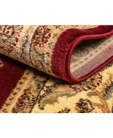 Bayshore Home Passage Psg5 Red 7' x 10' Area Rug