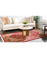 Bayshore Home Harik Har1 Red 5' x 8' Area Rug