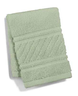 Martha Stewart Collection Spa 100% Cotton Washcloth, 13" x 13", Created For Macy's