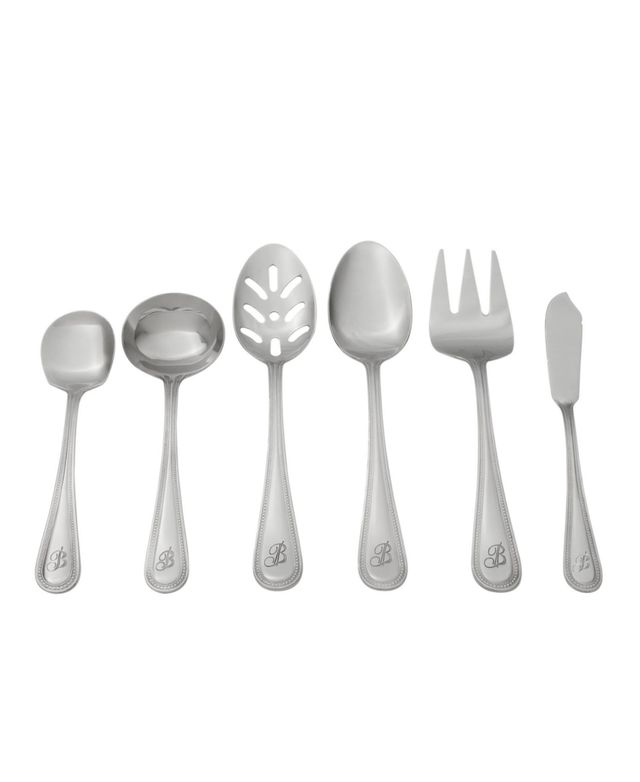 Riverridge Beaded 46 Piece Monogrammed Flatware Set - H, Service for 8