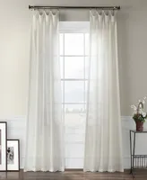 Half Price Drapes Gardenia Textured Faux Linen Sheer Curtain