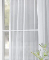 Half Price Drapes Solid White Sheer Curtain Pair (2 Panels