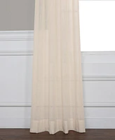 Half Price Drapes Cotton Seed Textured Faux Linen Sheer Curtain