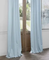 Half Price Drapes Frosted Blue Room Darkening Curtain