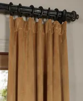 Half Price Drapes Amber Gold Signature Velvet Blackout Curtain