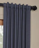 Half Price Drapes Wild Blue Textured Bellino Room Darkening Curtain