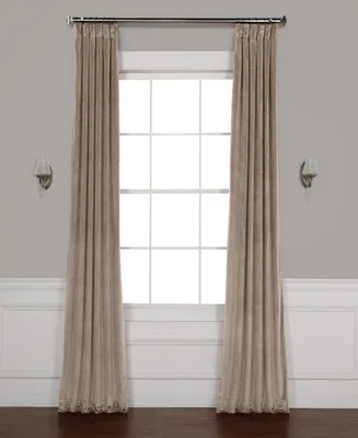 Half Price Drapes Gallery Taupe Heritage Plush Velvet Room Darkening Curtain