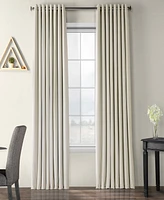 Half Price Drapes Warm Off White Grommet Signature Extra Wide Velvet Blackout Curtain