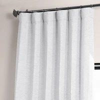 Half Price Drapes Chalk Off White Textured Bellino Room Darkening Curtain