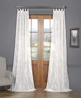 Half Price Drapes Avignon Vine Floral Patterned Faux Linen Sheer Curtain