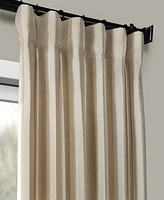 Half Price Drapes Antique Beige Faux Silk Taffeta Blackout Curtain