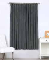 Half Price Drapes Natural Grey Signature Velvet Blackout Curtain