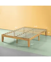 Zinus Moiz 14" Wood Platform Bed / No Boxspring Needed