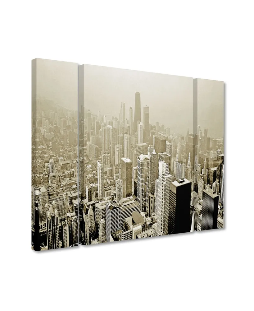 Preston 'Chicago Skyline' Multi Panel Art Set Large - 41" x 30"