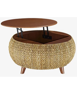 Gallerie Decor Bali Breeze Round Storage Table