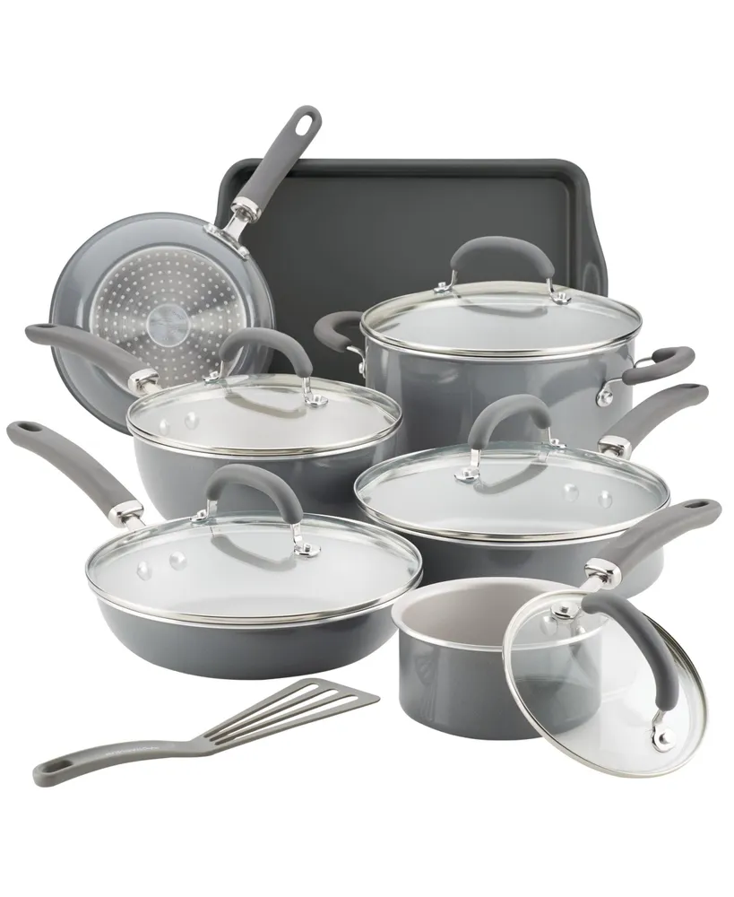 Rachael Ray Create Delicious Aluminum Nonstick Cookware Set, 13 Piece