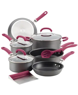 Rachael Ray Create Delicious Hard-Anodized Aluminum 11-Pc. Nonstick Cookware Set