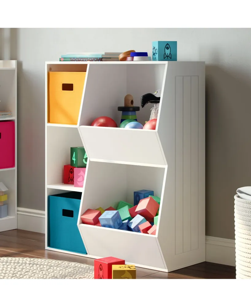 RiverRidge Home Kids 3-Cubby, 2-Veggie Bin Floor Cabinet