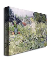 Vincent van Gogh 'Mademoiselle Gachet at Auvers-sur-Oise' Canvas Art - 47" x 35"