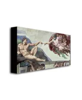 Michelangelo 'Sistine Chapel Ceiling' Canvas Art - 32" x 18"