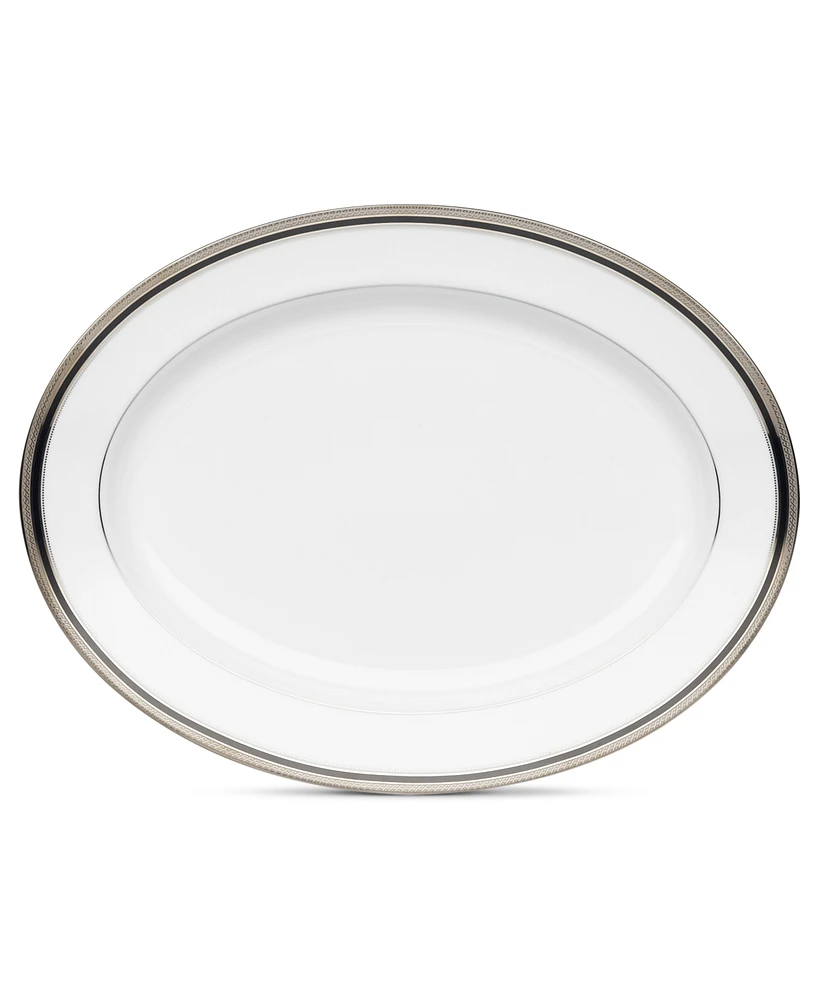 Noritake Dinnerware, Austin Platinum Oval Platter
