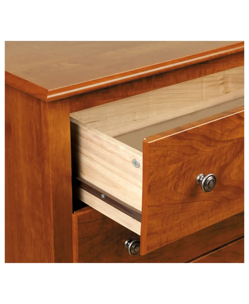 Prepac Monterey Tall 2-Drawer Nightstand with Open Shelf