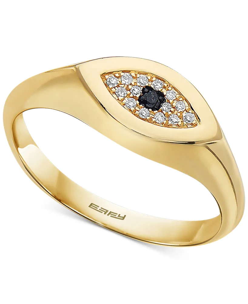 Effy Diamond Accent Evil Eye Ring in 14k Gold