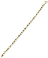 Rope Chain Bracelet in 10k Gold