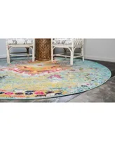 Global Rug Design Brio Bri9 Turquoise Area Rug Collection