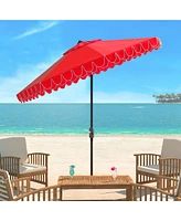 Elegant Valance 9' Auto Tilt Umbrella