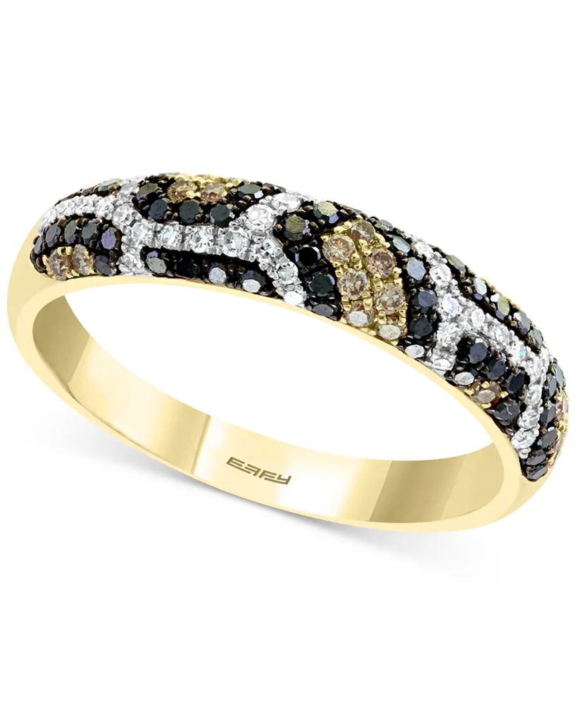 Effy Multi-Color Diamond Ring (3/8 ct. t.w.) 14k Gold