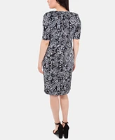 Women's Elbow Sleeve Slim Dress