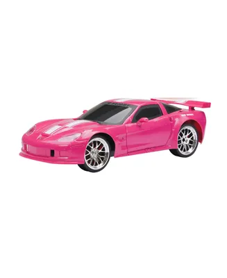 New Bright 1:16 Scale Rc Car Corvette in Pink