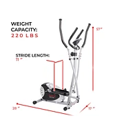 Sunny Health and Fitness Magnetic Elliptical Bike