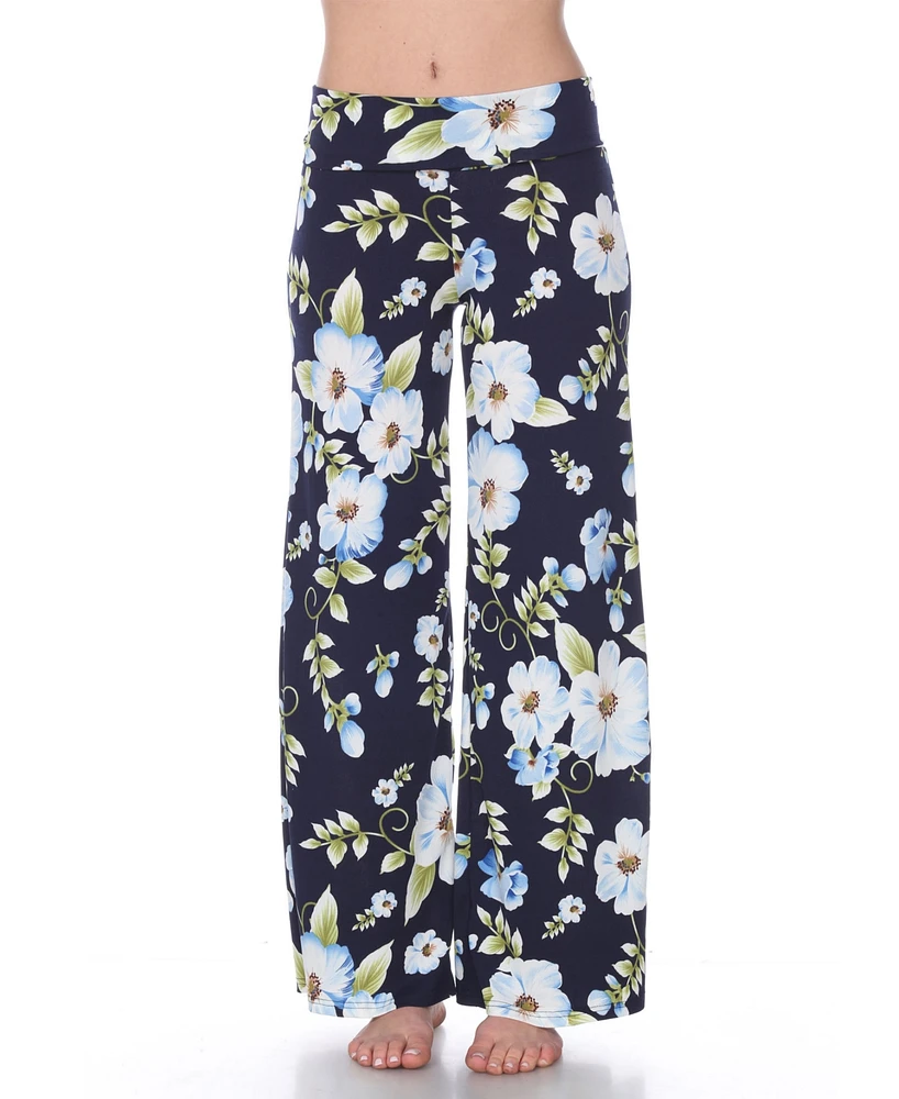 White Mark Floral Print Palazzo Pants