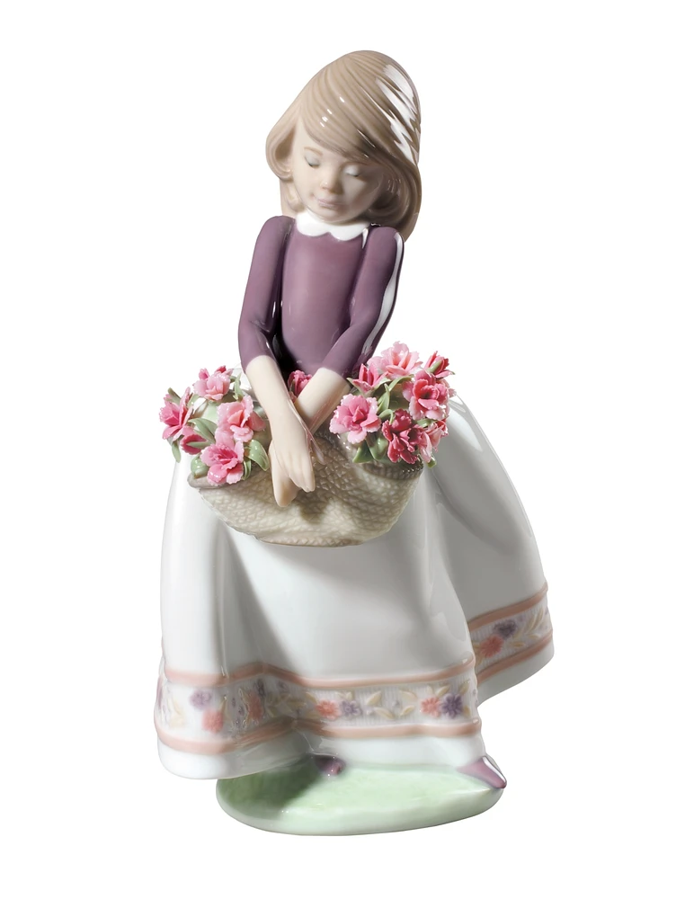 Lladro May Flowers Girl Figurine