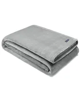 Nautica Solid Ultra Soft Plush Fleece Blanket