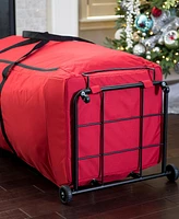 Santa's Bag Artificial Christmas Tree Storage Bag with Wheels, 7'-12' trees