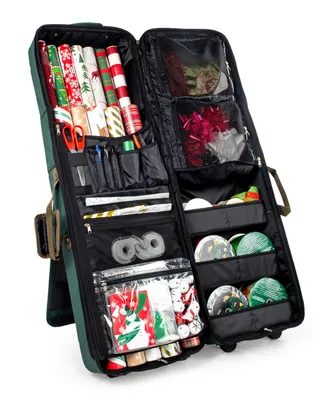 TreeKeeper Rolling Vertical Wrapping Paper Storage Container
