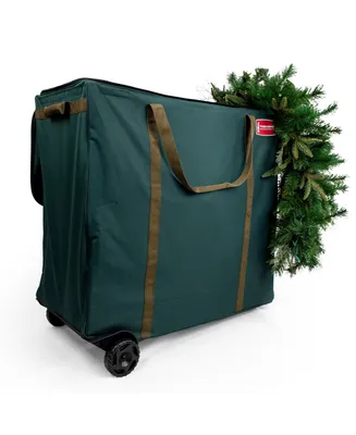 TreeKeeper Rolling Multi Use Christmas Decoration Storage Bag with Wheels