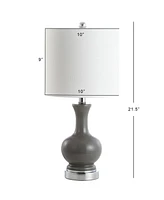 Jonathan Y Cox 22" Metal/Glass Led Table Lamp - Set of 2